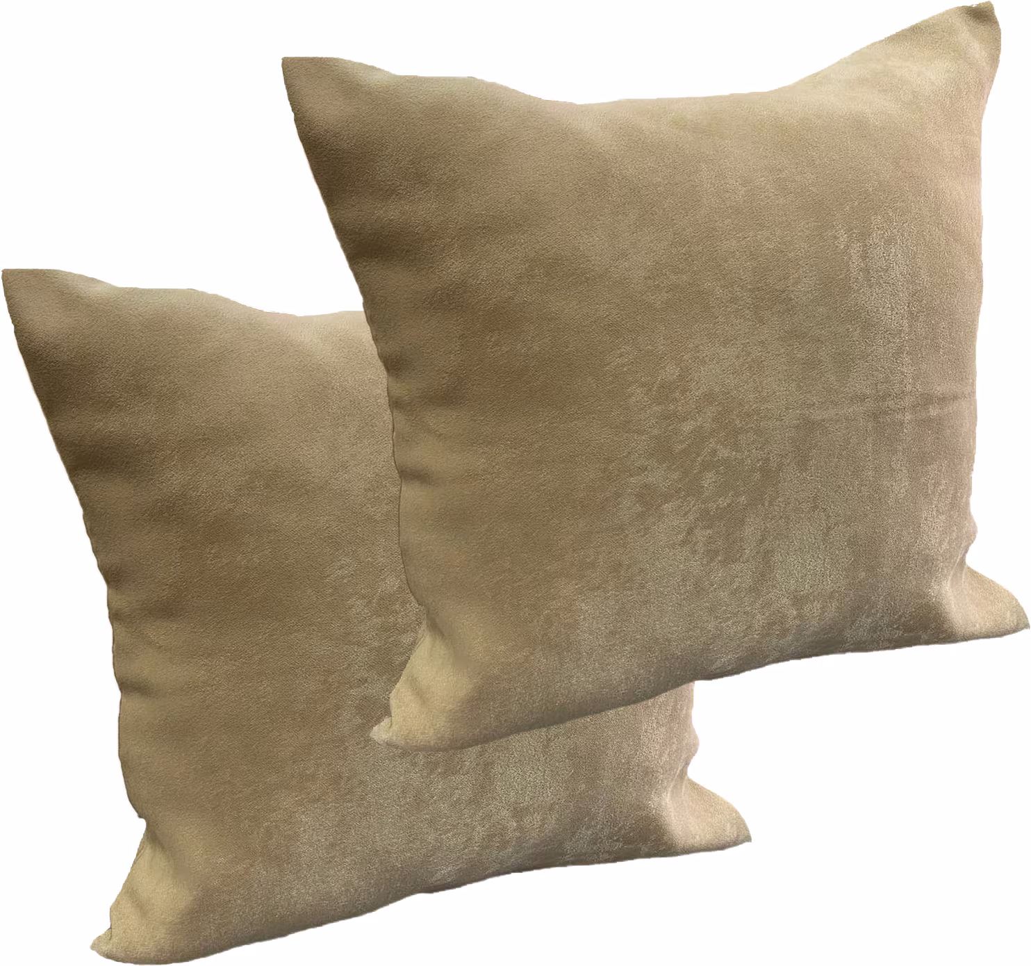 Set doua huse pernute decorative, detasabile, cu fermoar, culoare capuccino, din colectia "Monocrom by Liz Line - Light Capuccino", 40x40cm - Deco67 - imagine 3