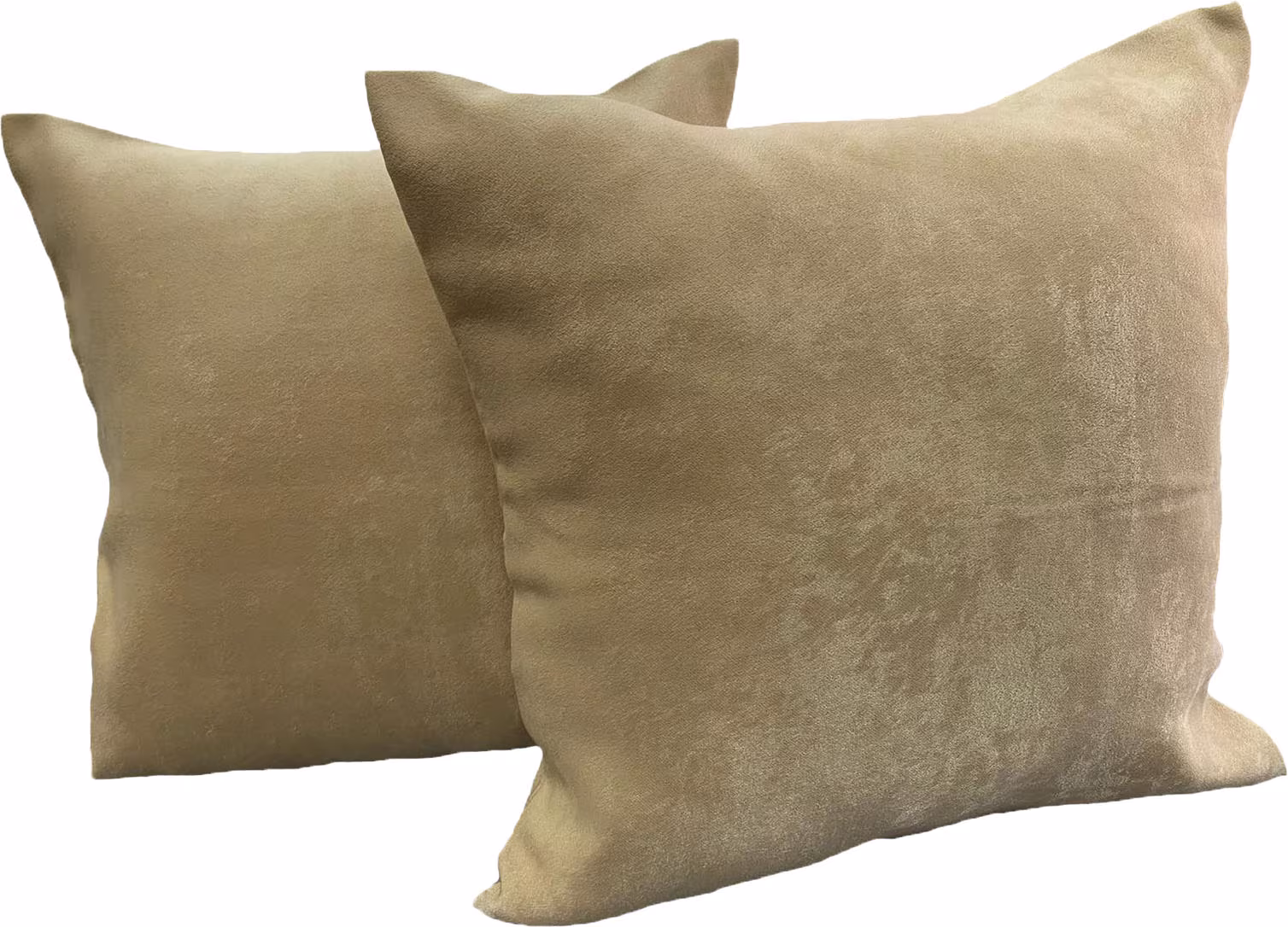Set doua huse pernute decorative, detasabile, cu fermoar, culoare capuccino, din colectia "Monocrom by Liz Line - Light Capuccino", 40x40cm - Deco67