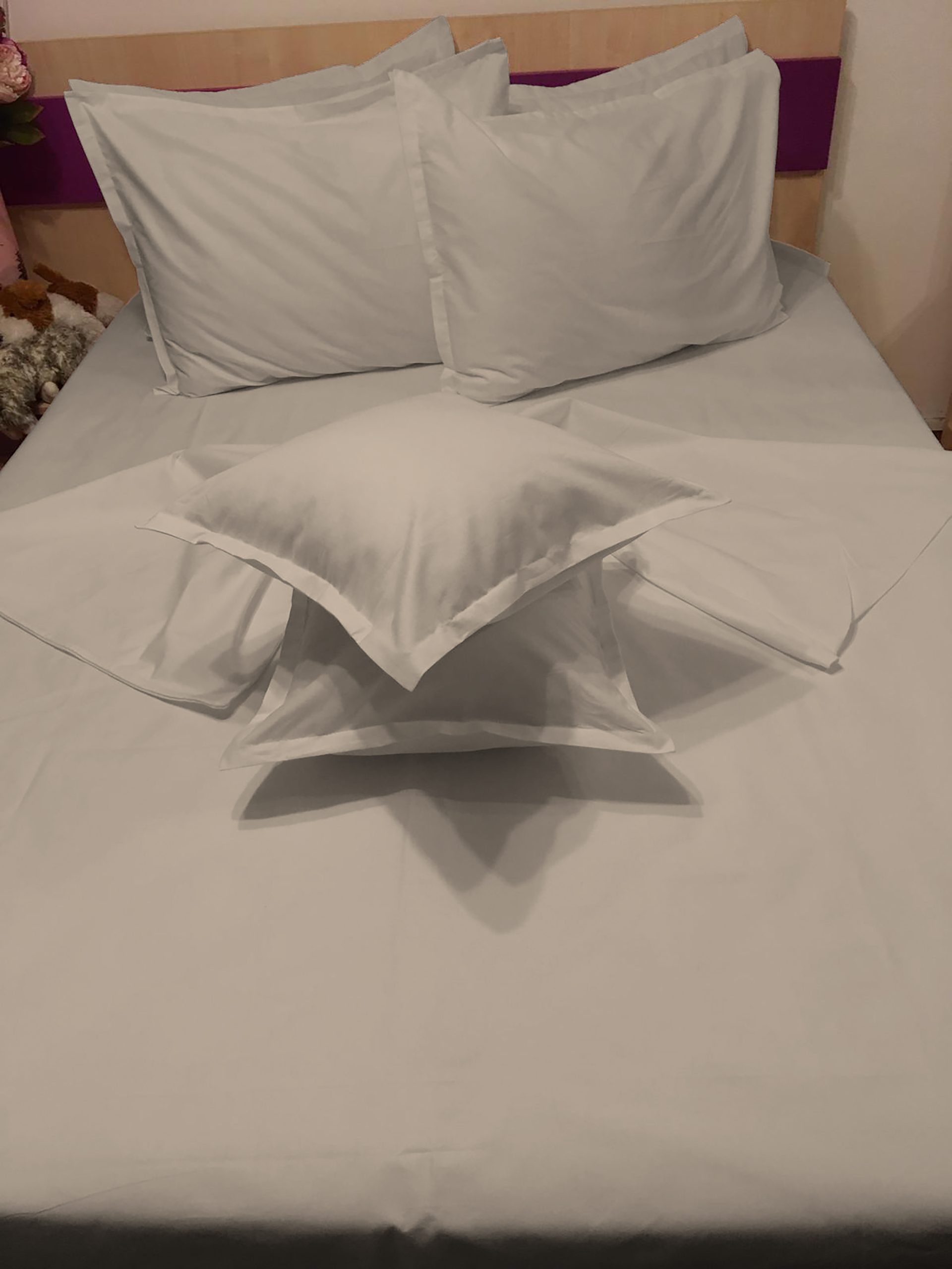 Set doua huse de perna, 50X70cm, gri, din colectia "Monocrom" din bumbac ranforce, by Liz Line - SPR50/7026 - imagine 4