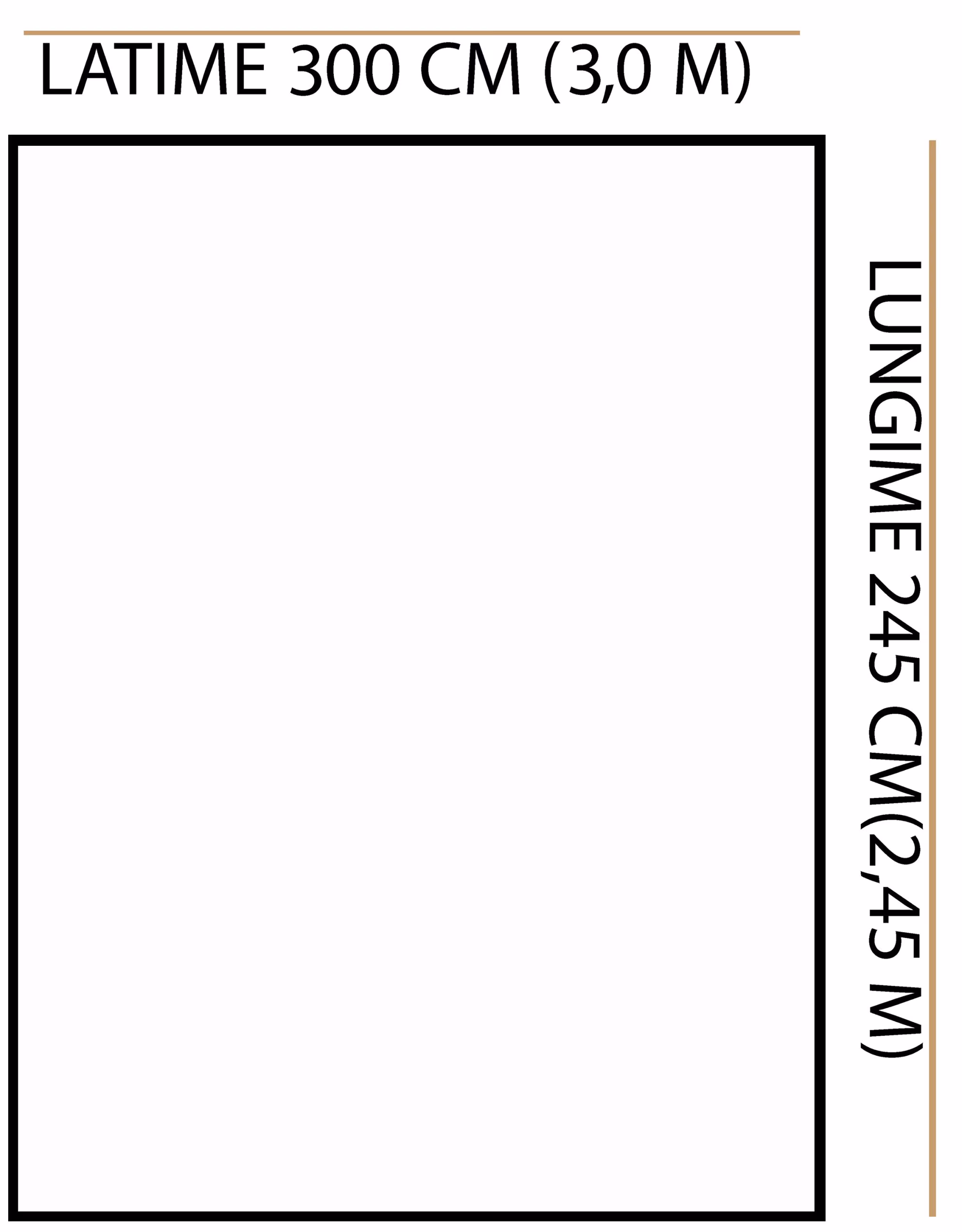 Perdea voal cu rejansa Basic Liz Line, 300x245 cm, poliester, bej - imagine 6