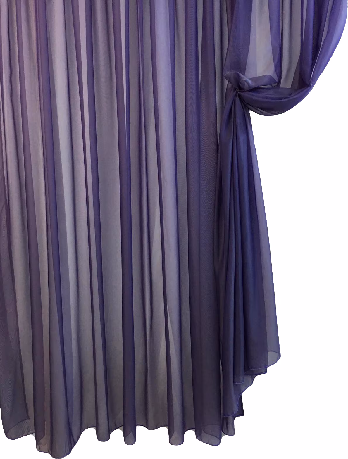 Perdea voal simplu, culoare indigo, din colectia Basic Liz Line, 800x245cm, cu rejansa - RD818 - imagine 3
