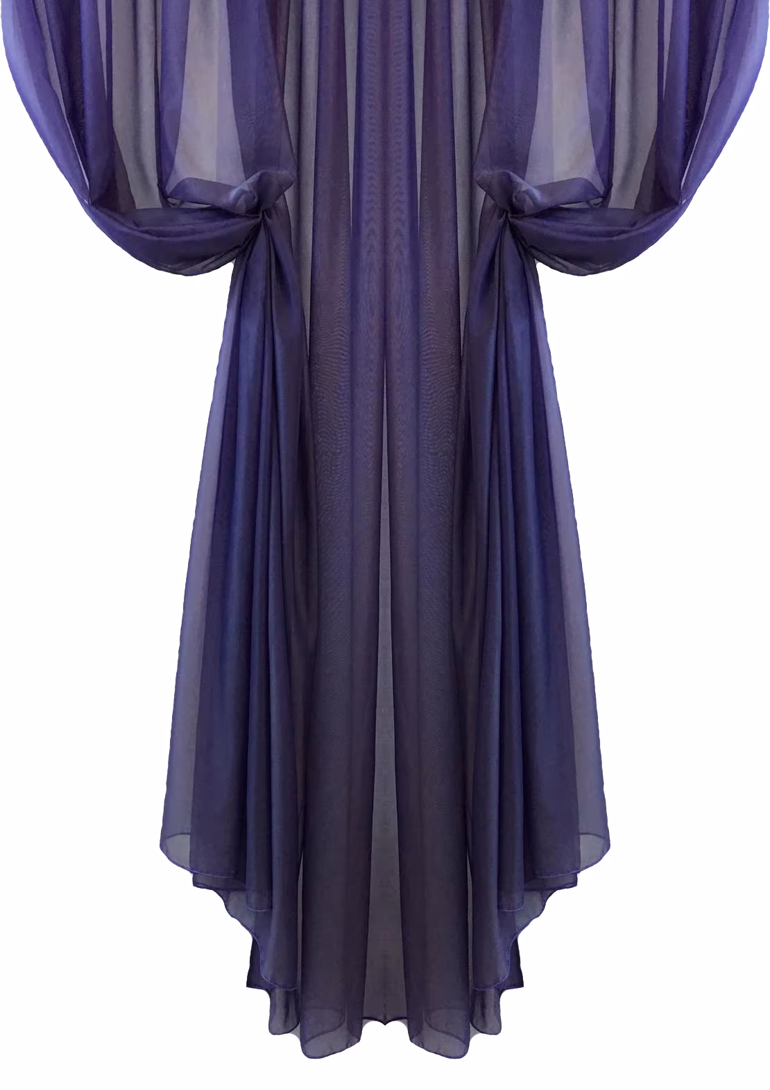 Perdea voal simplu, culoare indigo, din colectia Basic Liz Line, 800x245cm, cu rejansa - RD818 - imagine 5
