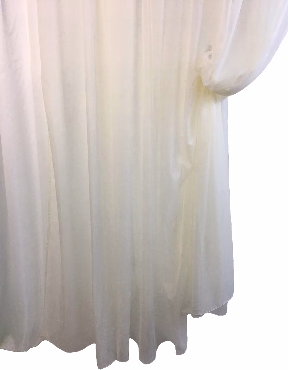 Perdea voal simplu culoare ivory Basic Liz Line, cu rejansa 900x245cm - RD869 - imagine 4