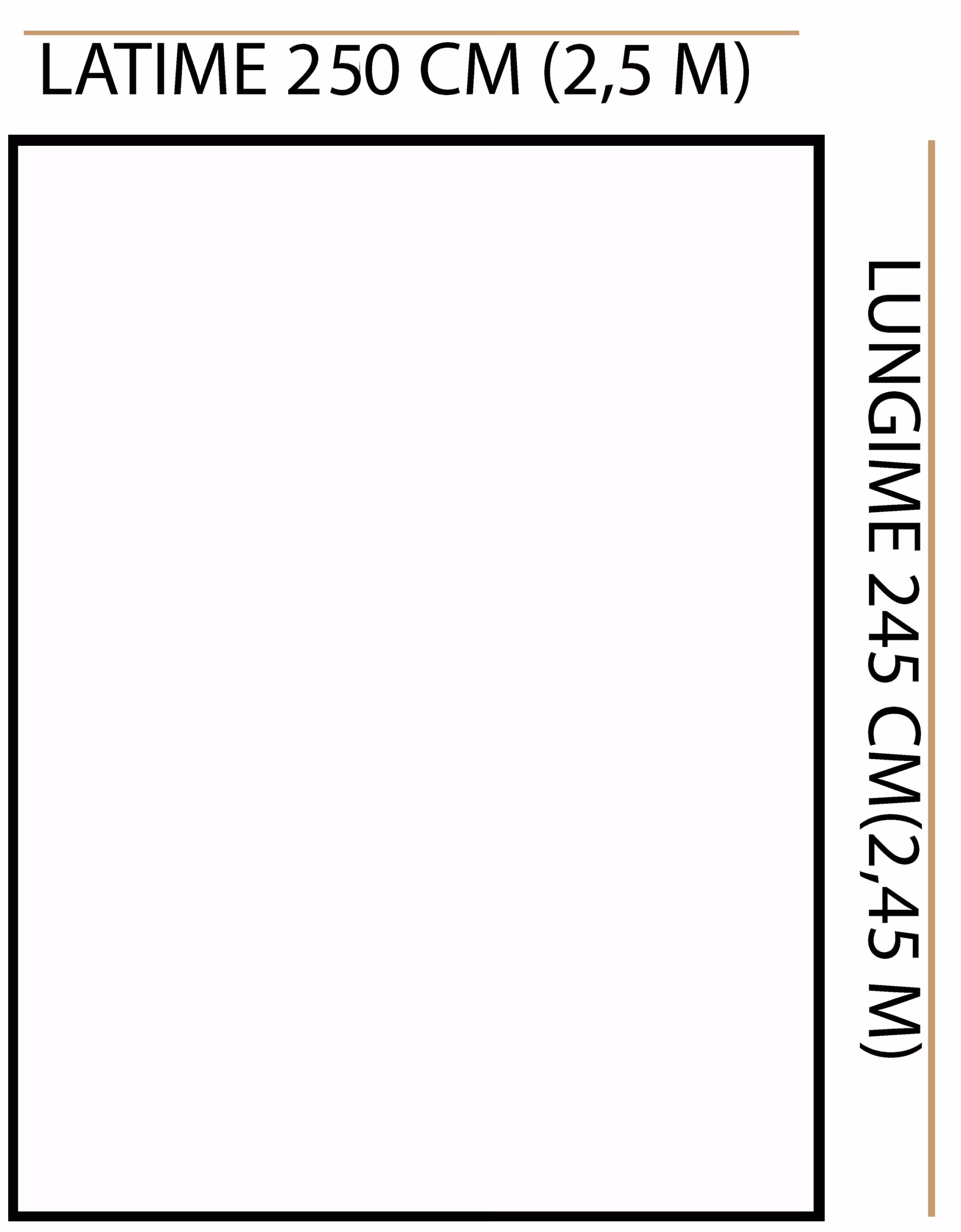 Perdea brodata, culoare ivoire, din colectia Bohemia by Liz Line, cu rejansa, 250x245cm - PD01225